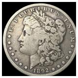 1892-S Silver Morgan Dollar LIGHTLY CIRCULATED