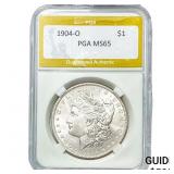 1904-O Morgan Silver Dollar PGA MS65