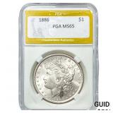 1886 Morgan Silver Dollar PGA MS65