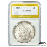 1885 Morgan Silver Dollar PGA MS65
