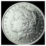 1885-O Silver Morgan Dollar CHOICE AU