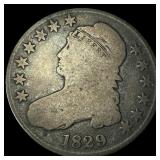 1829 Capped Bust Half Dollar NICELY CIRCULATED