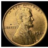 1924-S Lincoln Wheat Cent CHOICE BU