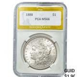 1888 Morgan Silver Dollar PGA MS66