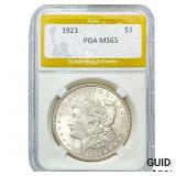 1921 Morgan Silver Dollar PGA MS65
