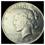 1923 Silver Peace Dollar CHOICE BU