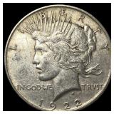 1922-D Silver Peace Dollar CHOICE AU