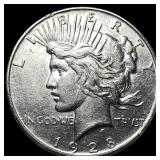 1928-S Silver Peace Dollar UNCIRCULATED