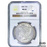 1896 Morgan Silver Dollar NGC MS62