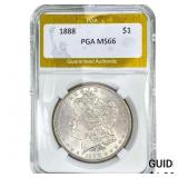 1888 Morgan Silver Dollar PGA MS66