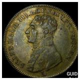 1814 Prussia Frederick William III Bronze Jeton