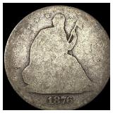 1876-S Silver Seated Liberty Half Dollar NICELY CI