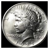 1921 Silver Peace Dollar CHOICE AU