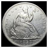 1858 Silver Seated Liberty Half Dollar CLOSELY UNC