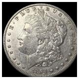 1884 Silver Morgan Dollar CLOSELY UNCIRCULATED