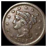 1851 Braided Hair Large Cent NEARLY  UNCIRCULATED