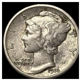 1916-S Silver Mercury Dime CLOSELY UNCIRCULATED