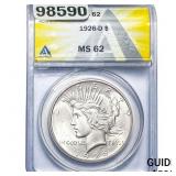 1926-D Silver Peace Dollar ANACS MS62