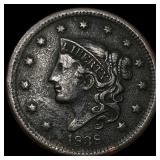 1838 BN Coronet Head Large Cent CLOSELY UNCIRCULAT