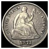 1873 Silver Half Dime UNCIRCULATED