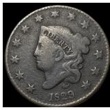 1829 Coronet Head Large Cent LIGHTLY CIRCULATED