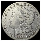 1892-CC Silver Morgan Dollar NEARLY UNCIRCULATED