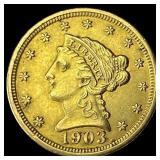 1903 Liberty Head Gold $2.5 Quarter Eagle UNCIRCUL