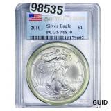 2010 Silver Eagle PCGS MS70