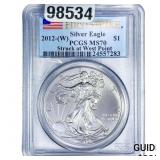 2012 Silver Eagle PCGS MS70