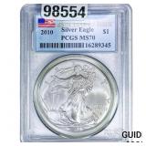2010 Silver Eagle PCGS MS70