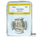 1955 Franklin Half Dollar PGA MS65 Bugs Bunny