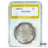 1884-CC Morgan Silver Dollar PGA MS65