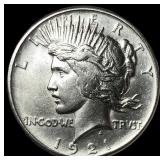 1921 Silver Peace Dollar CHOICE AU