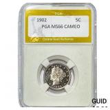 1902 Liberty Victory Nickel PGA MS66 Cameo