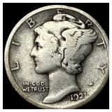1921 Silver Mercury Dime LIGHTLY CIRCULATED