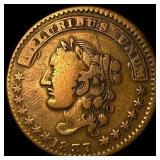 1837 Hard Times Token - Crossman LIGHTLY  CIRCULA