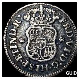 1752-Mo Mexico Ferdinand VI Silver 1/2 Real
