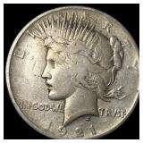 1921 Silver Peace Dollar LIGHTLY CIRCULATED
