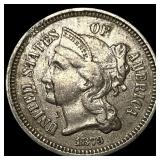 1873 Nickel Three-Cent Piece LIGHTLY CIRCULATED