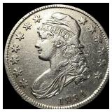 1834 Silver Capped Bust Half Dollar NEARLY UNCIRCU