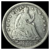 1853 Arrows Seated Liberty Half Dime LIGHTLY CIRCU