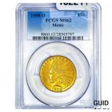 1908-D $10 Gold Eagle PCGS MS62 Motto
