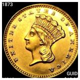 1873 Rare Gold Dollar UNCIRCULATED