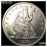 1876-CC Seated Liberty Half Dollar UNCIRCULATED