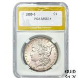 1889-S Morgan Silver Dollar PGA MS63+
