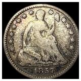 1857 Seated Liberty Half Dime ABOUT UNCIRCULATED
