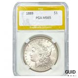 1889 Morgan Silver Dollar PGA MS65