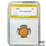 1894 Indian Head Cent PGA MS65 RD