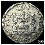 1765-Mo Mexico Charles III Silver 1/2 Real