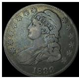 1833 Capped Bust Half Dollar NEARLY UNCIRCULATED